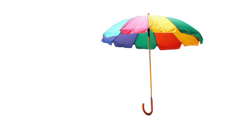 五彩缤纷彩虹伞