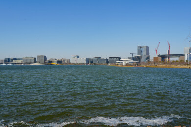上海滴水湖风景