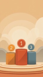 奖台排名插画设计