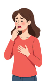 卡通人物身体不适