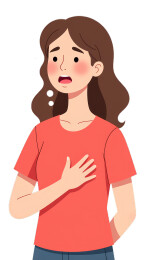 卡通人物身体不适