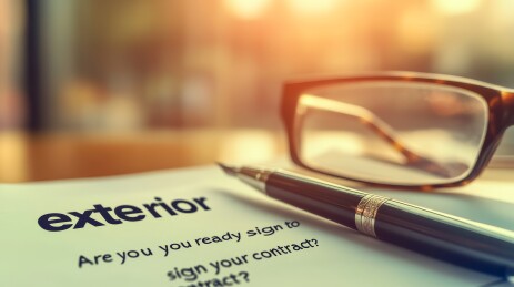 合同文件光影场景图