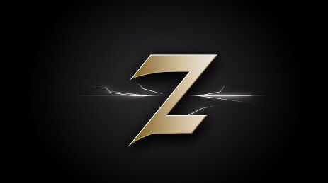 金色Z字母闪电背景设计