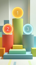 多彩几何阶梯排名展示