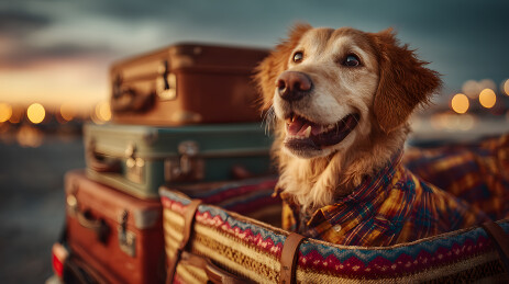 萌宠的夏日旅行出游