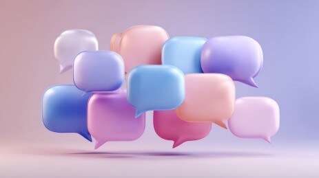 色彩缤纷的话语泡泡
