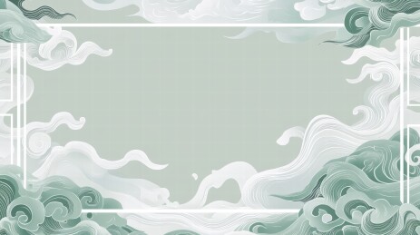 云海相间的东方艺术背景