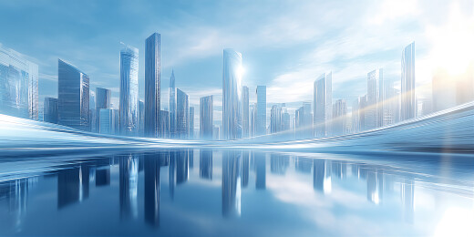 滨水城市建筑场景