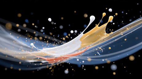 动感液体艺术的绚丽碰撞