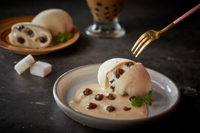 甜品小吃 珍珠奶茶大福