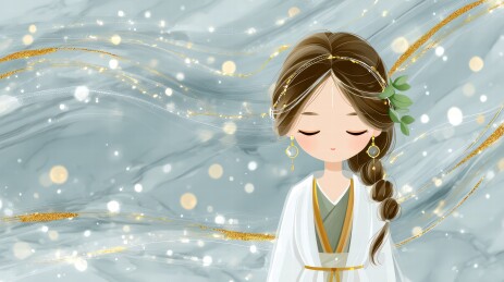 梦幻仙子闭目祈愿