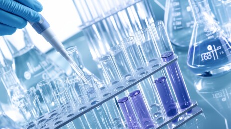 俯视实验室操作