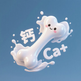 牛奶补钙主题概念插图