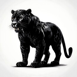 黑色猛兽图