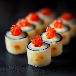 精致鱼籽寿司卷