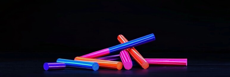 彩色粉笔黑板教学场景