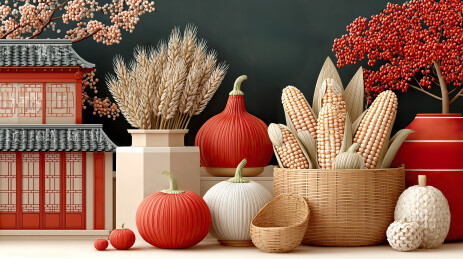 农贸产品丰收三维场景