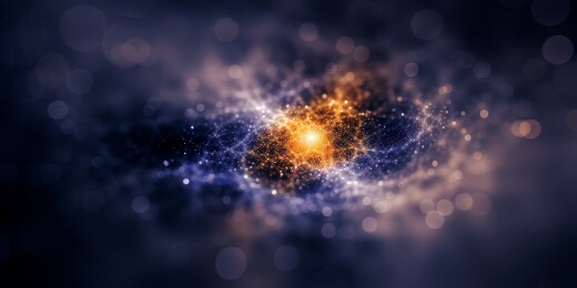 星云尘埃光点汇聚