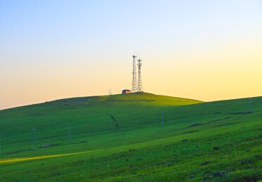 呼伦贝尔额尔古纳市黑山头镇孤独的房屋