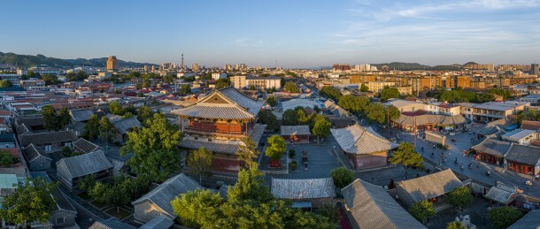 天津市蓟州区独乐寺景区航拍