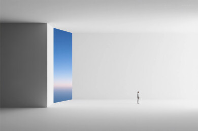 人与空间的创意数字艺术