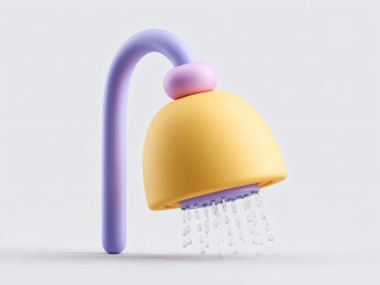 彩色3D卡通花洒