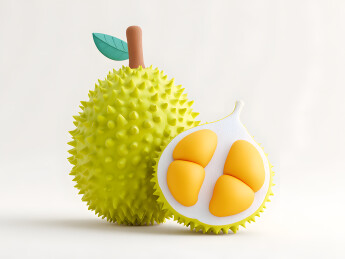 一颗3D卡通榴莲