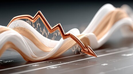 股市下跌趋势图