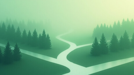 迷雾中的分岔路