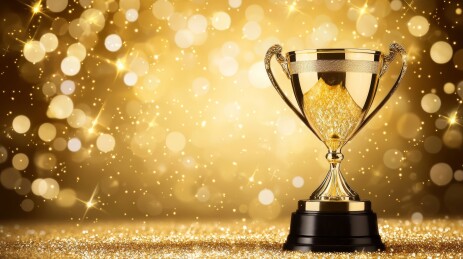 金奖杯荣誉场景