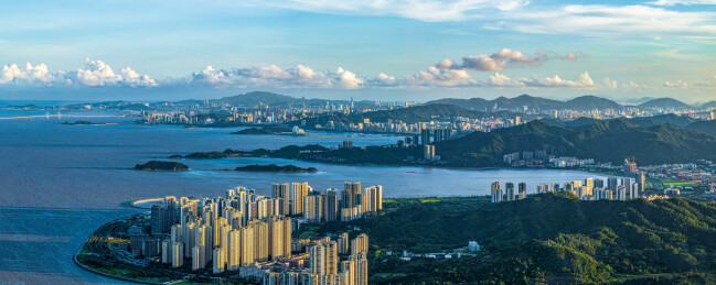 珠海香洲全景航拍