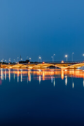 北京市通州区运通桥夜景风光
