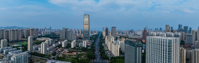 中国山东省日照市城区高楼大厦建筑