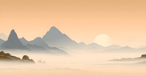 山峦晨曦