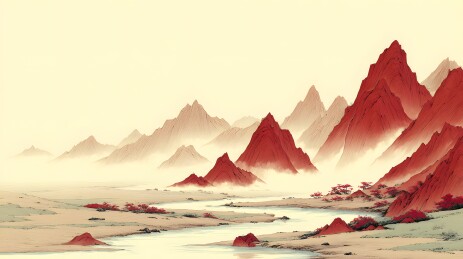 红山秋色图