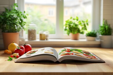 阳光下的健康食谱书