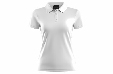 空白白色女式高尔夫衫样衣