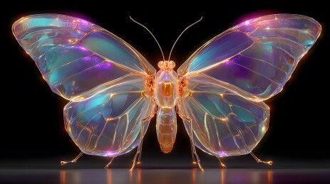 琉璃蝶翼梦幻光影