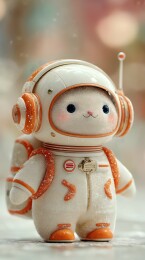 萌趣宇航喵可爱潮玩设计