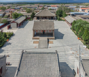 山西运城万荣稷王庙无人机鸟瞰 