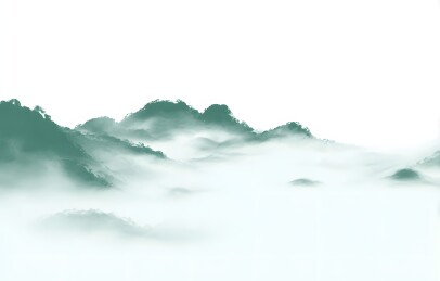 水墨写意山峦图