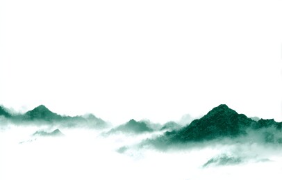 水墨写意山峦图