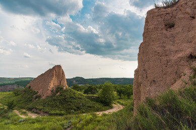 山西大同云冈石窟，荒芜的云冈堡