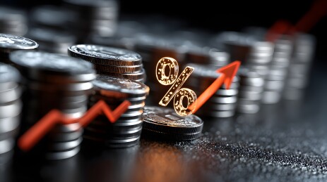 利率上升与硬币堆叠