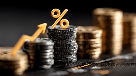 利率上升与硬币堆叠