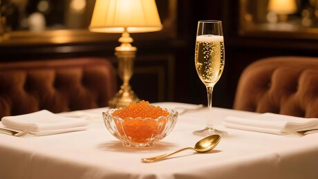 鱼子酱晚宴特写