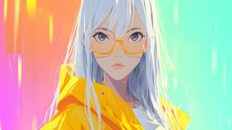 少女与明黄雨衣的邂逅