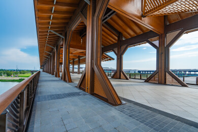 长三角一体化示范区水乡客厅方厅水院步行桥