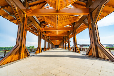 长三角一体化示范区水乡客厅方厅水院步行桥