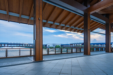 长三角一体化示范区水乡客厅方厅水院步行桥